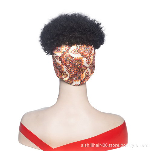 Wholesale vendors  headband wig black kinky curly snythetic headband wigs for black women